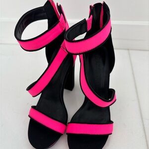 Chic Black and Pink Heels